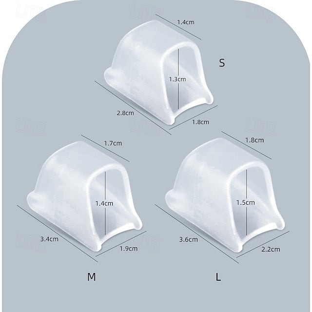 6 Pack Gel Toe Spacers with Toe Loops