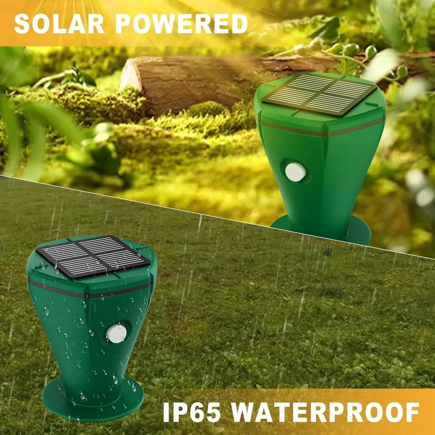 Solar Sonic Pest Stake for Snakes and Burrowers