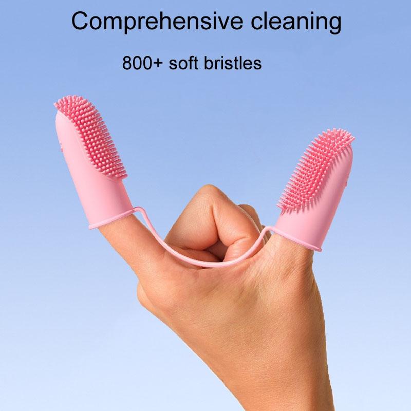 Silicone Finger Toothbrush Set for Pets