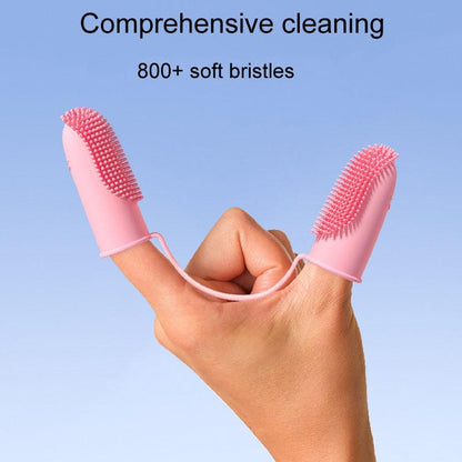 Silicone Finger Toothbrush Set for Pets