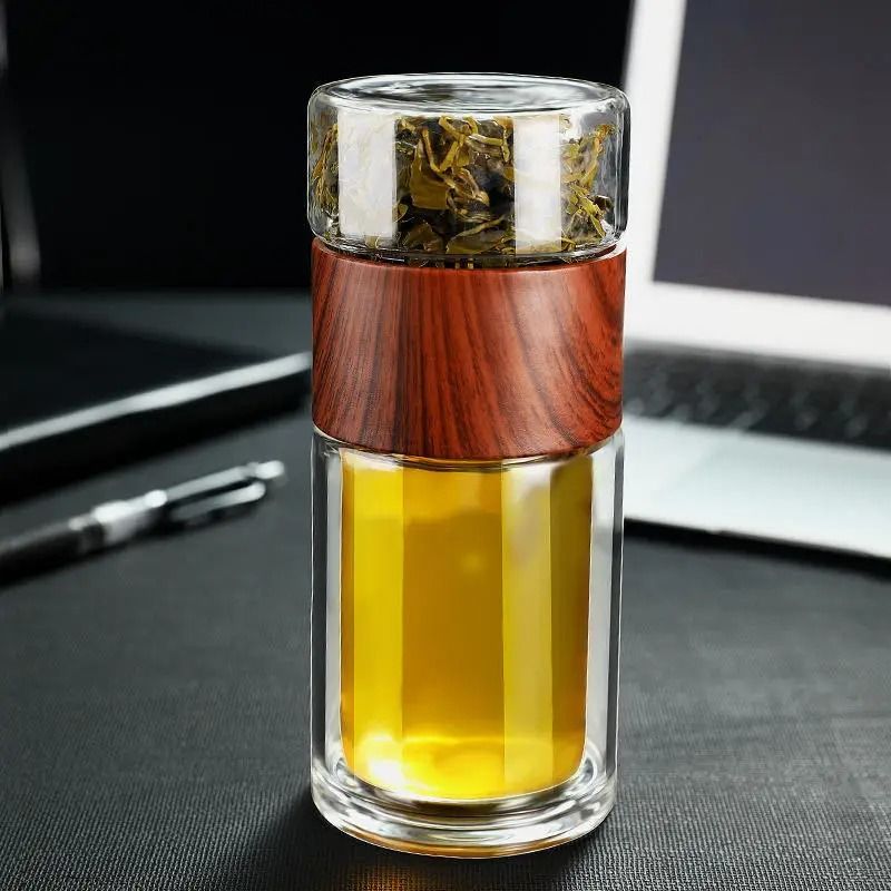 Borosilicate Glass Tea Tumbler with Infuser