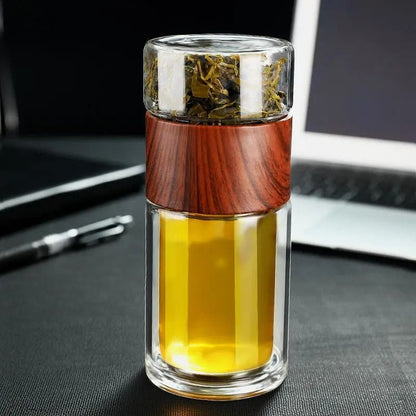 Borosilicate Glass Tea Tumbler with Infuser