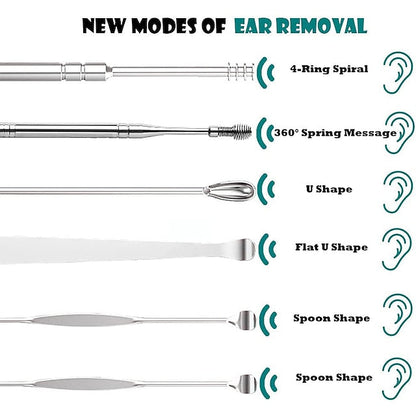 6-in-1 Stainless Steel Ear Pick Cleaning Set