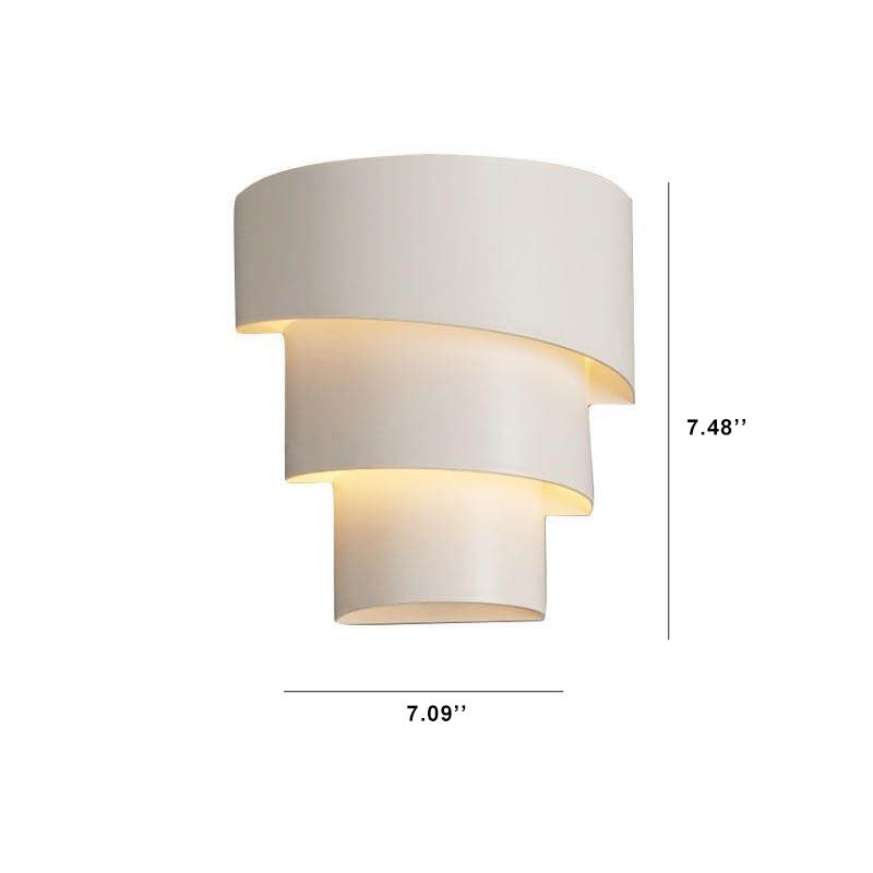 Modern Minimalist Three Layers 1-Light Wall Sconce Lamp