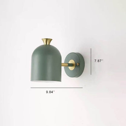 Macaron Metal Cylinder Shade 1-Light Wall Sconce Lamps