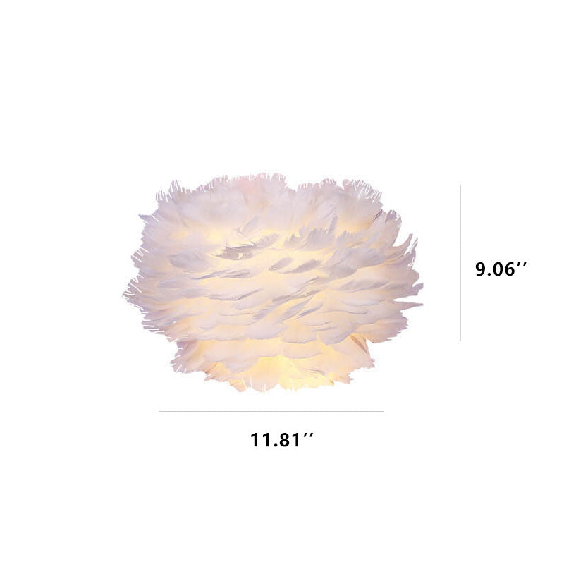 Nordic Creative Feather 1-Light Wall Sconce Lamp