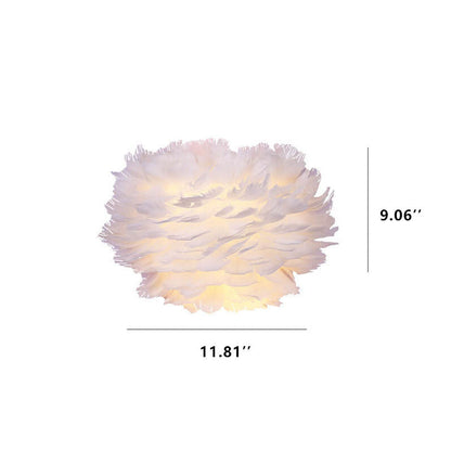 Nordic Creative Feather 1-Light Wall Sconce Lamp