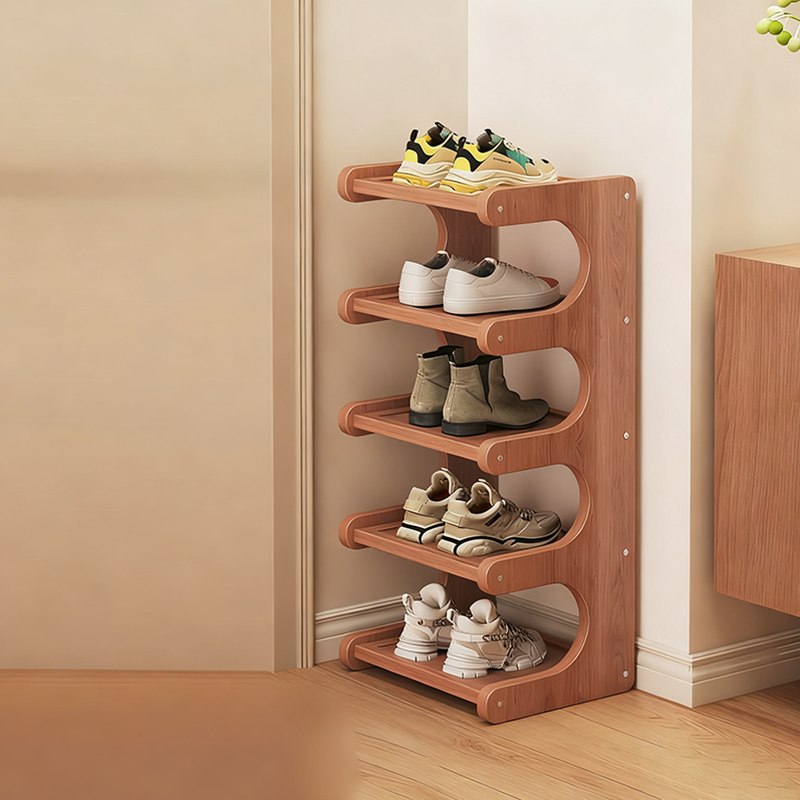 Modern Bamboo Shoe Rack