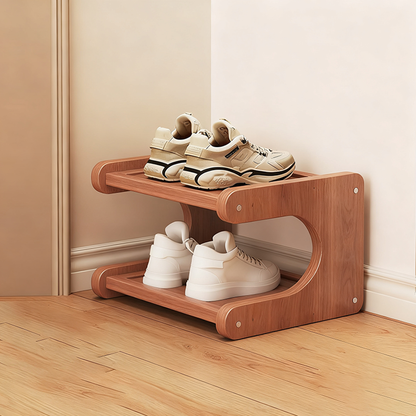 Modern Bamboo Shoe Rack