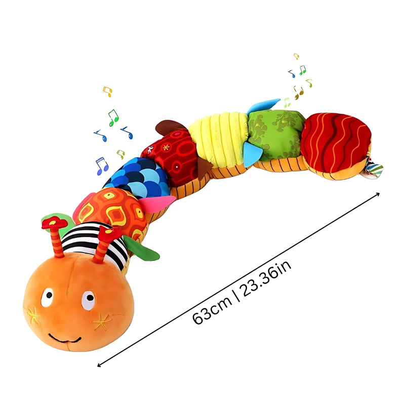 Musical Caterpillar Plush Baby Toy