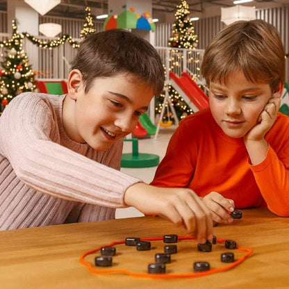 Foldable Magnetic Chess Board with 32 Pieces