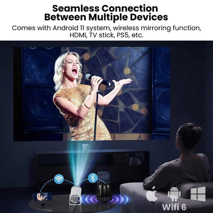 Portable 4K-Compatible Projector