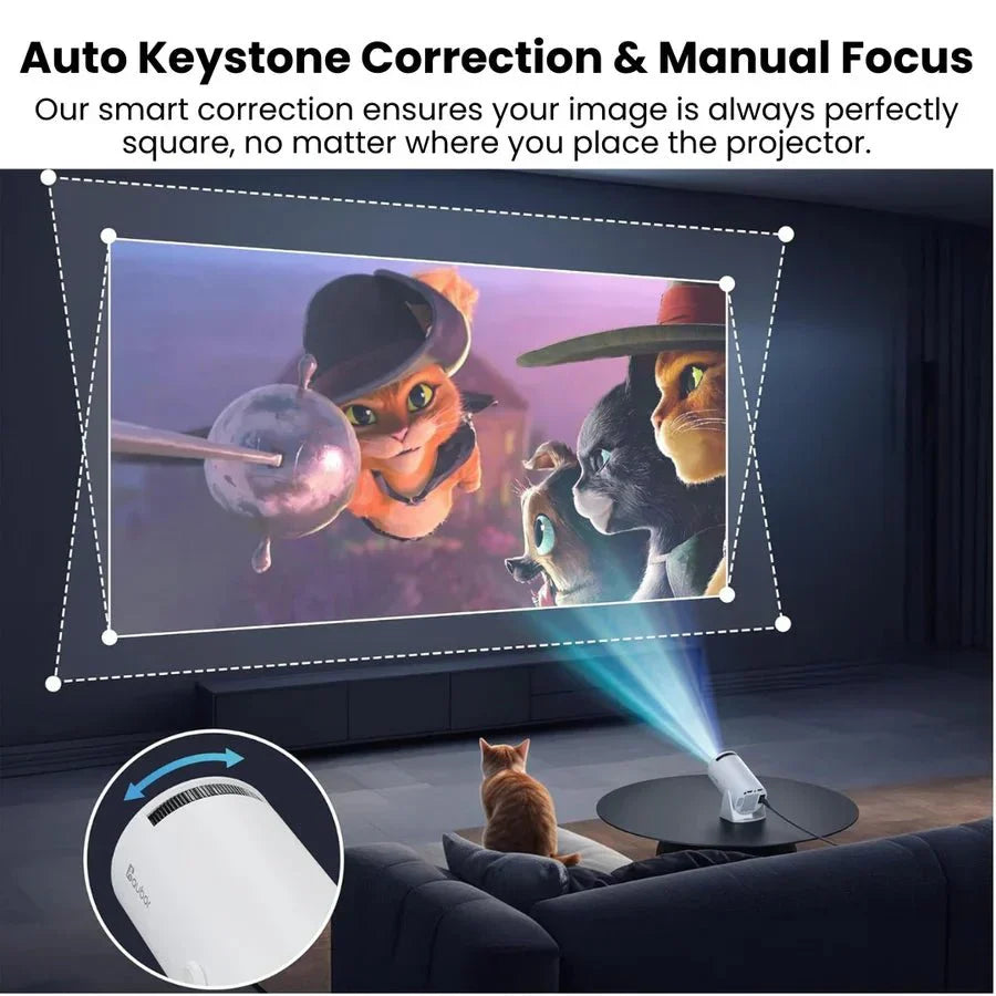 Portable 4K-Compatible Projector