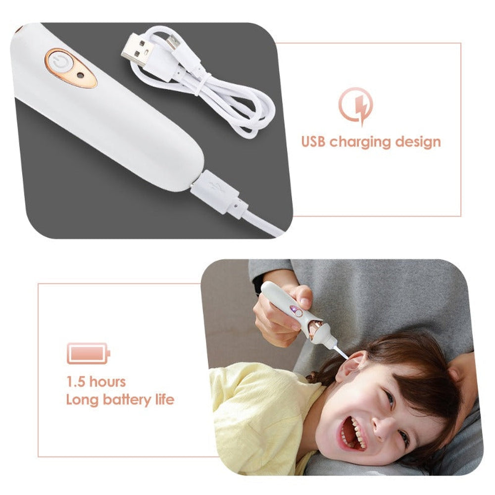 Ear Wax Vacuum with Light and Silicone Tips