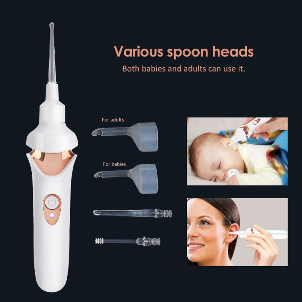 Ear Wax Vacuum with Light and Silicone Tips