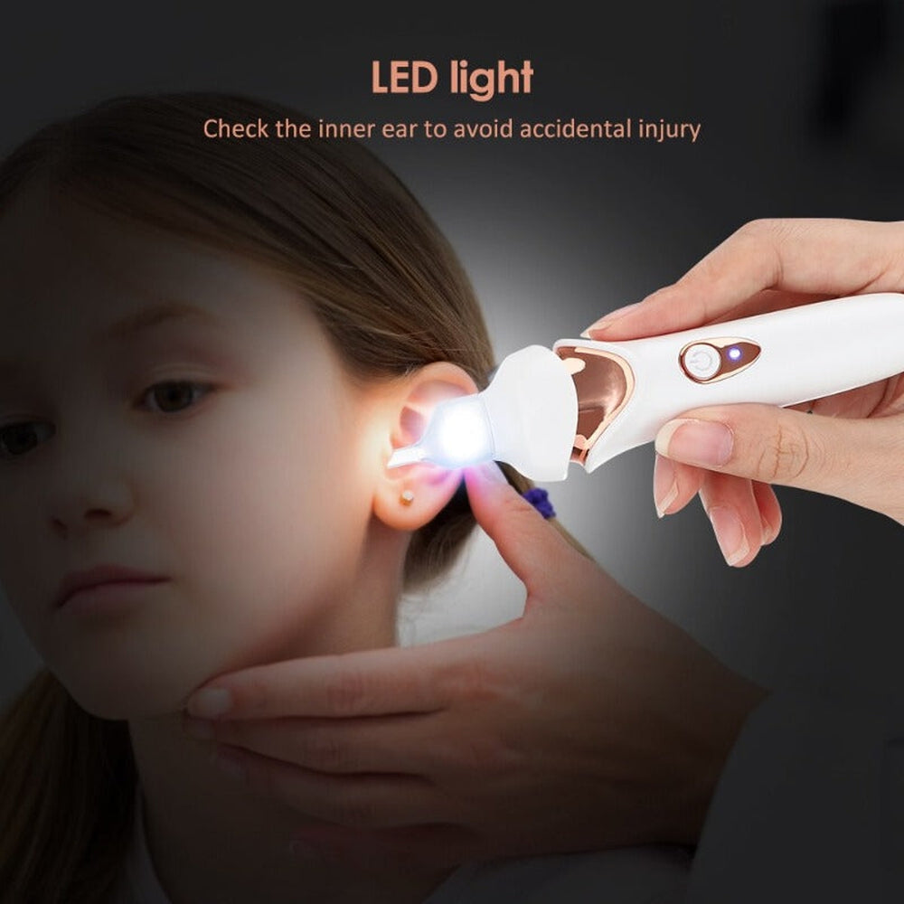 Ear Wax Vacuum with Light and Silicone Tips