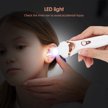 Ear Wax Vacuum with Light and Silicone Tips