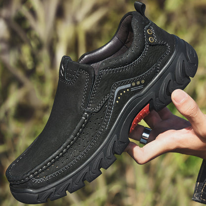 Orthopedic Ankle Boots, Black Leather Arch Support