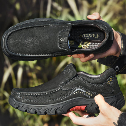 Orthopedic Ankle Boots, Black Leather Arch Support