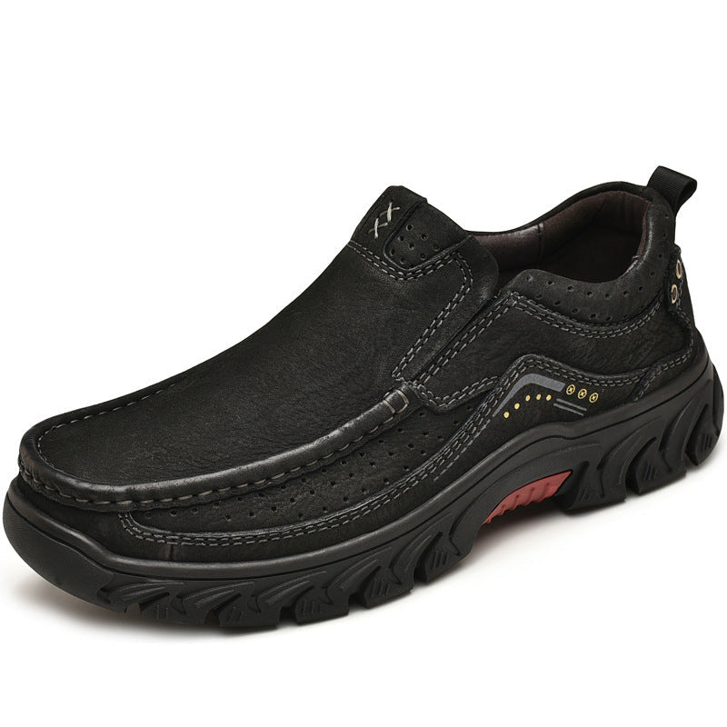 Orthopedic Ankle Boots, Black Leather Arch Support