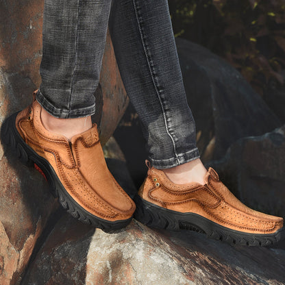 Orthopedic Ankle Boots, Black Leather Arch Support