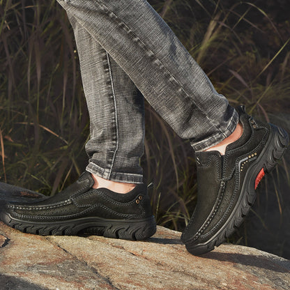 Orthopedic Ankle Boots, Black Leather Arch Support