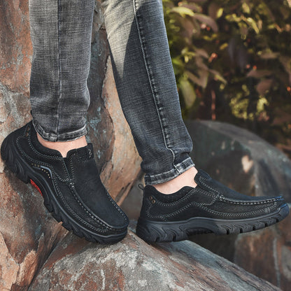 Orthopedic Ankle Boots, Black Leather Arch Support