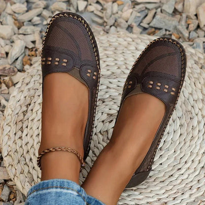 Women's Perforated Slip-On Loafers