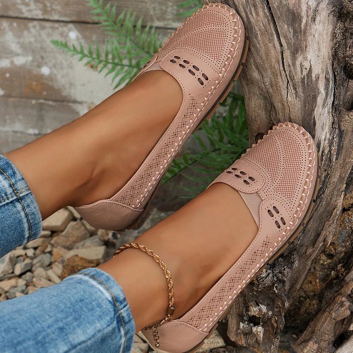 Women's Perforated Slip-On Loafers