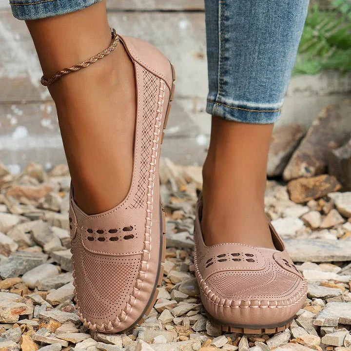 Women's Perforated Slip-On Loafers