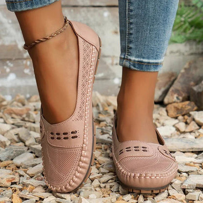 Women's Perforated Slip-On Loafers