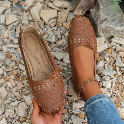 Women's Perforated Slip-On Loafers