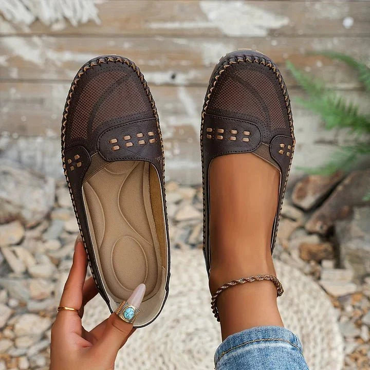 Women's Perforated Slip-On Loafers