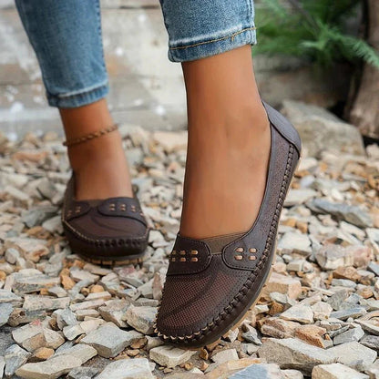 Women's Perforated Slip-On Loafers