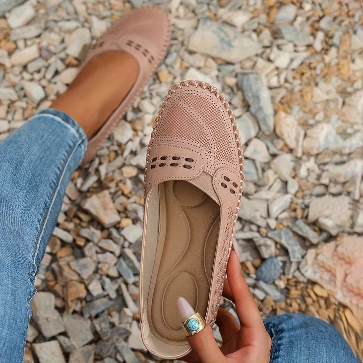 Women's Perforated Slip-On Loafers