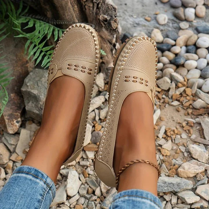Women's Perforated Slip-On Loafers