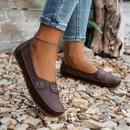 Women's Perforated Slip-On Loafers