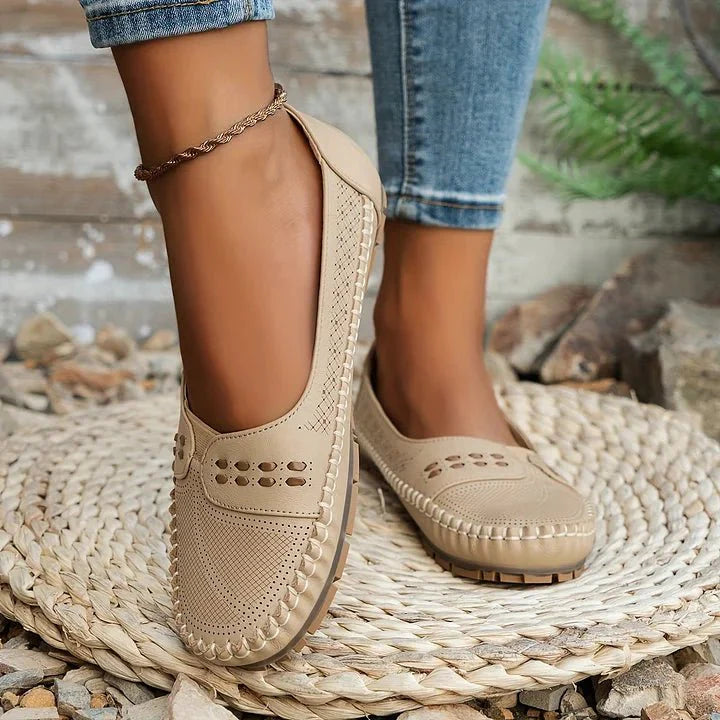 Women's Perforated Slip-On Loafers