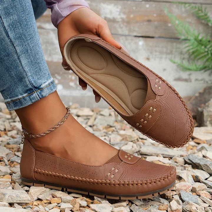 Women's Perforated Slip-On Loafers