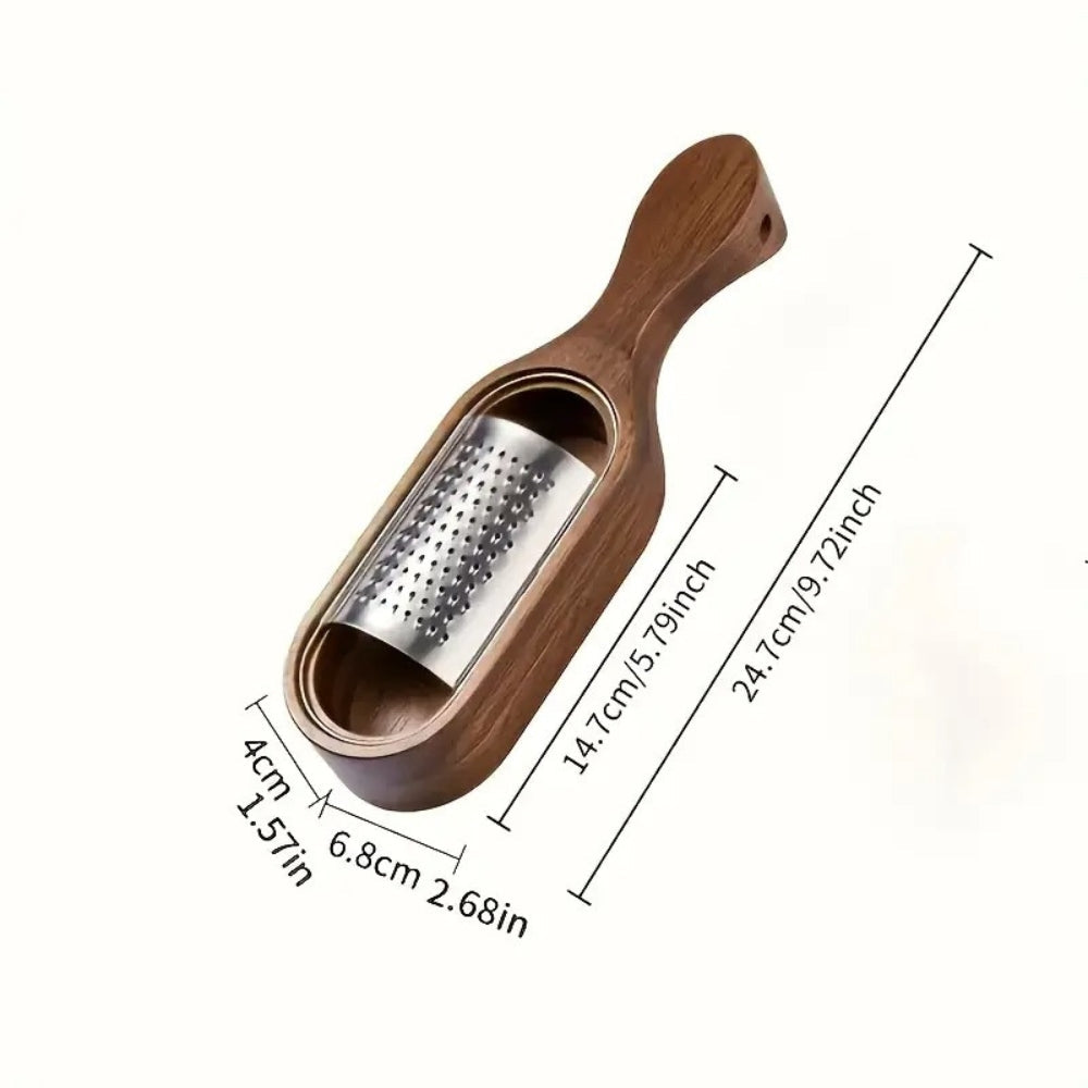 Flat Cheese Grater with Acacia Wood Handle