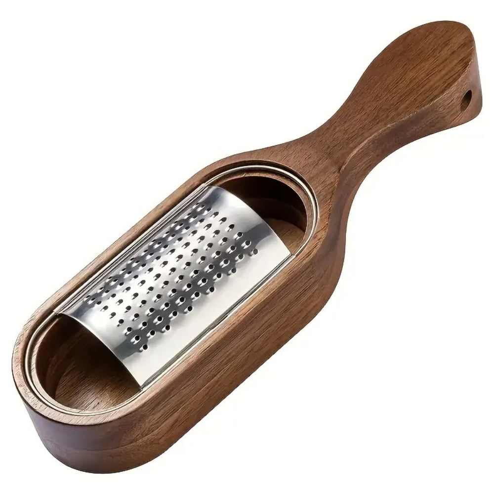Flat Cheese Grater with Acacia Wood Handle
