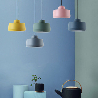Macaron Candy Jar 1-Light Aluminum Pendant Light