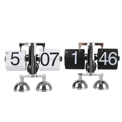 Flip Card Desk Clock, Silent Quartz